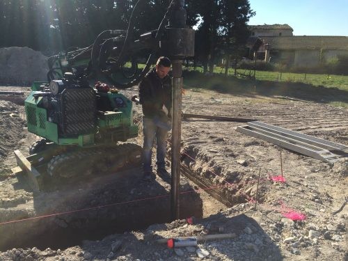 Installation de Pieux Vissés a L'isle sur Sorgue